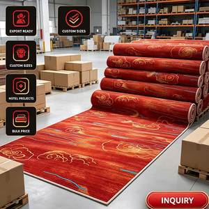 <span class=keywords><strong>Tapis</strong></span> moderne en nylon antidérapant à motif nuage chinois rouge et doré, idéal pour hôtels, salles <span class=keywords><strong>de</strong></span> banquet, bureaux et salons, couleurs personnalisables - Product Image 6