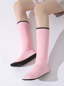 Женские кроссовки для фитнеса в помещении, для прыжков, тренировок с верёвкой, бесшумные, нескользящие, домашние, с мягкой подошвой, дышащие, спортивные, высокие. - Product Image 5