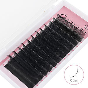 EBT 수제 0.03 0.05 0.07 속눈썹 컬 J B C CC D DD L 블랙 개별 속눈썹 8mm <span class=keywords><strong>15mm</strong></span> 천연 긴 인조 속눈썹 연장 - Product Image 1