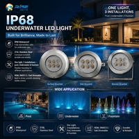 Ip68 316L acier inoxydable paysage blanc chaud Rgbw 36W 12V 24V fontaine buse piscine sous-marine lumière LED pour fontaine