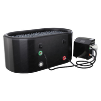 Vanace 2/3HP Refroidisseur d'eau 700L Bain de glace plongeant froid gonflable avec refroidisseur 0.75HP pour les athlètes Sports Récupération