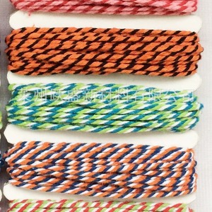 Venta al por mayor directa de fábrica de cordón de algodón bicolor para decoración, envoltura de dumplings de arroz, hilo de algodón de colores, papel de 2 mm - Product Image 4