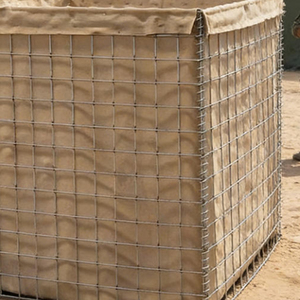 Barrière anti-inondation Hesco robuste, déployable rapidement, avec boîte gabion doublée de géotextile pour la défense civile et le contrôle de l'érosion - Product Image 3