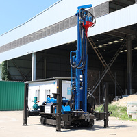 Foreuse hydraulique portable à chenilles pour puits d'eau, grande machine de forage pneumatique, fabricant de foreuses de puits d'eau diesel entièrement hydrauliques