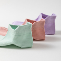 Logo personnalisé Chaussettes d'été à col ras du cou unisexes Chaussettes pour enfants en coton fin avec poignets tissés transparents Service OEM disponible