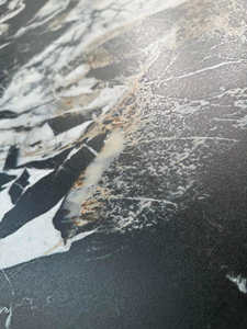 Piedra Sinterizada Mate de Diseño Moderno y Lujoso, Color Negro <span class=keywords><strong>Colombiano</strong></span>, para Uso en Hogares y Hoteles, para Cubiertas de Mesas, Encimeras, Paredes, Pisos y Tocadores - Product Image 2