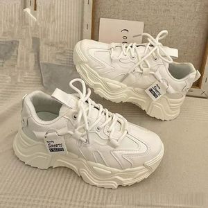 Women's Platform Casual Breathable <b>Height</b> <b>Increasing</b> Korean Style Sneakers for Spring Summer Autumn,Women's Platform Sneakers - Product Image 3
