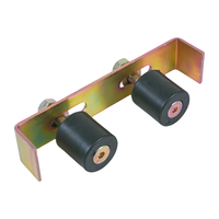 Guide supérieur de portail coulissant support de rouleau en nylon rouleau de guidage de portail coulissant avec support de poteau E pour ouvre-porte pivotant à moteur automatique