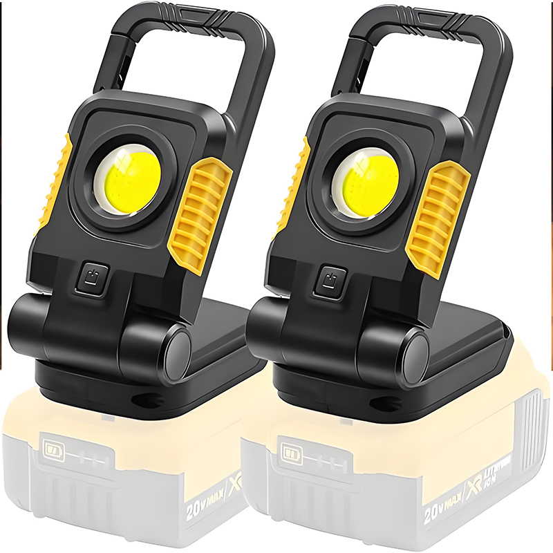 Portable Cordless Work Light Fit for Dewalt Lithium Battery Magnet Rotatable Handheld Repair Emergency Inspection Lamp