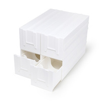 Boîte de rangement en PVC pour verres de lunettes, idéale pour les vis et éviter le glissement des pièces, étui organisateur pour magasin d'optique
