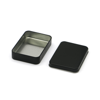 Mini Quadratische Metalldose mit Deckel 2oz Fassungsvermögen Lebensmittelechte Leerdose für Tee Kerzen Haushaltsproduktverpackung