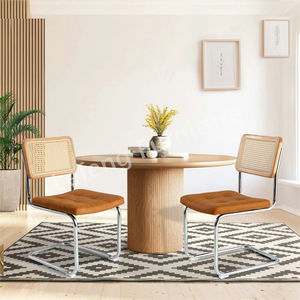 Mid Century Breuer Design Inspirado Tapizado Boucle Seat <span class=keywords><strong>Cesca</strong></span> Sillas de cocina modernas de madera de mediados de siglo - Product Image 3