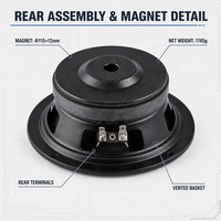 Haut-parleur de voiture OEM 6,5 pouces PA, woofer médium-grave 4 ohms 100W pour système audio automobile, support usine certifiée IATF 16949 ISO