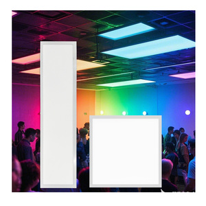 Промышленный светодиодный панельный светильник 2x4 CCT Power RGB для потолка, комплект для отелей и развлекательных заведений - Product Image 1