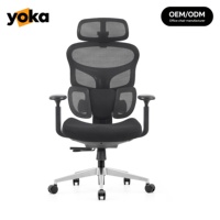 Chaise ergonomique à dossier haut, appui-tête réglable et accoudoirs 4D, base à double poignée 4 positions, soutien lombaire, fabrication OEM/ODM