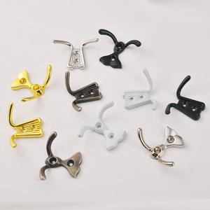 Jingmao Wall <b>Mounted</b> Coat Hooks Zinc Alloy Rectangle Durable Modern Style Various Colors - Product Image 2