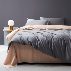 Parure de lit moderne 60S, housse de couette 100% coton biologique texturé, doux pour <span class=keywords><strong>la</strong></span> peau, respirant, durable, confortable, imprimé 300tc - Product Image 2