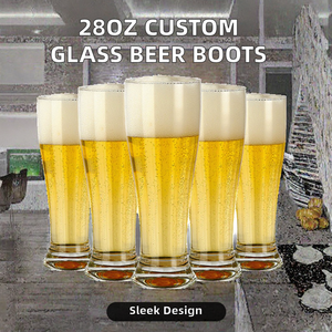 Chope à <span class=keywords><strong>bière</strong></span> personnalisée de 28 oz en verre, style minimaliste, <span class=keywords><strong>cadeau</strong></span> personnalisé pour les amateurs de boissons, idéale pour la rentrée scolaire, utilisable à chaud ou à froid - Product Image 2