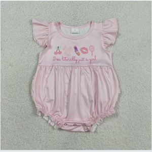 Conjunto de Ropa para Bebé Niña SR3825 con Lazos, Color Rosa - Product Image 1
