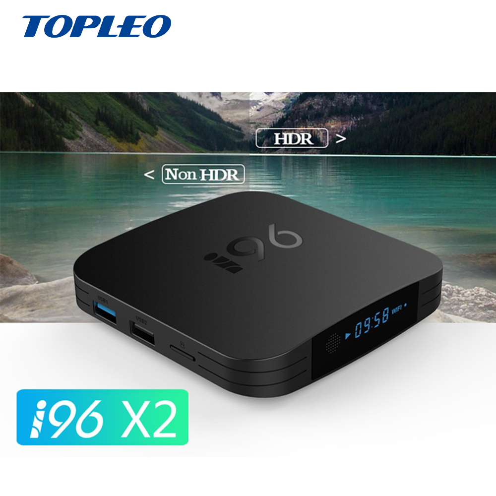 Topleo conception Habile i96 X2 Amlogic S905X2 2 gb 16 gb 4 gb 32 gb téléviseur box firmware ott boîte de télévision android 8.1