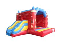 Fiesta mexicaine Combo Gonflable Maison De Rebond saut obstacle sauteur château de saut avec toboggan gonflable combo videur