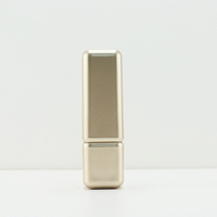 Tube à lèvres vide de 12,1 mm, corps carré arrondi, conteneur de baume à lèvres hydratant de 3,5 ml