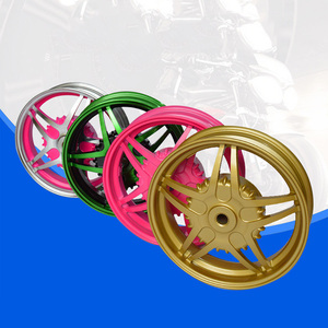 <span class=keywords><strong>Llantas</strong></span> de aleación de aluminio al por mayor de fábrica de China, 10 pulgadas, <span class=keywords><strong>pequeñas</strong></span>, cinco estrellas, se ajustan a las ruedas de motocicleta Kuqi S5 Yamaha - Product Image 6