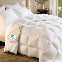 G-Größe RDS-Zertifizierte Daunendecke, Baumwollhülle, Weiße Bettdecke, Ganzjahres-Hotelqualität, Anpassbar