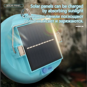 Linterna LED Portátil <span class=keywords><strong>de</strong></span> 12W para <span class=keywords><strong>Camping</strong></span>, IP55, ROHS, Azul+Blanco, PC Brillante, <span class=keywords><strong>Recargable</strong></span> Solar, para Exteriores, Senderismo, Emergencias, Jardín, con Certificación CE - Product Image 5