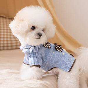 <span class=keywords><strong>Pull</strong></span> pour animaux de compagnie <span class=keywords><strong>en</strong></span> <span class=keywords><strong>velours</strong></span> Ali, personnalisé, simple, luxueux, fin, chaud et mignon, pour chiens et chats, automne, hiver, printemps - Product Image 2