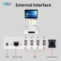 Poids de fenêtre numérique de caissier dans une balance de point de vente combinée avec une machine à code-barres balance de supermarché électronique système de point de vente tactile