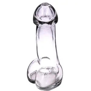 Prix de gros verre transparent 100-150ML haute teneur en Borosilicate pénis en forme de verre tasse verres à Shot pénis