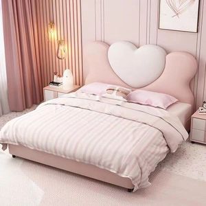 Castello di fiaba principessa bambini letto rosa cuore Design <span class=keywords><strong>per</strong></span> le ragazze camera da letto decorazione della camera delle ragazze con tema sognante - Product Image 1