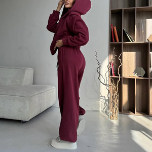 Tute da Jogging all'Ingrosso <span class=keywords><strong>3XL</strong></span> Abbigliamento Sportivo da Donna Completi Sportivi da Donna Set 2 Pezzi <span class=keywords><strong>Pantaloni</strong></span> della <span class=keywords><strong>Tuta</strong></span> e Felpa con Cappuccio da Donna - Product Image 5