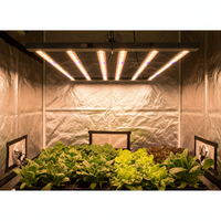 Lampu LED Hidroponik Komersial SLTMAKS, Sistem Daisy Chain, Dapat Diredupkan, Spektrum Penuh, LED 281b Samsung Lm301h
