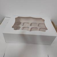 Boîte à cupcakes en papier kraft avec poignée, production d'usine