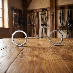 Mors d'équitation en acier inoxydable de qualité supérieure, tailles personnalisables, avec embout en laiton, Primo Equine HB-19-899 - Product Image 3