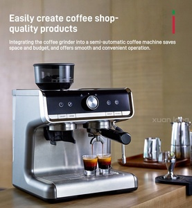 Machine à café semi-automatique noire, machine à expresso pour la maison, le magasin, le <span class=keywords><strong>bureau</strong></span>, avec mousseur à vapeur haute pression - Product Image 2