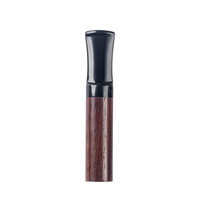 Nouveau porte-cigarette rechargeable en bois de santal, style minimaliste chinois, pour hommes, filtre à charbon actif 6 mm pour accessoires de pipe