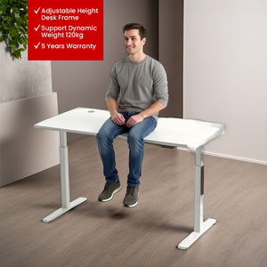 โต๊ะไฟฟ้ามอเตอร์คู่แข็งแรงปรับความสูงได้2ระดับน้ำหนักบรรทุก120กก. - Product Image 1