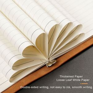 Cuaderno Vintage de Hojas Sueltas A5 para Oficina, Papelería, con Cubierta de Cuero Vacuno - Product Image 6