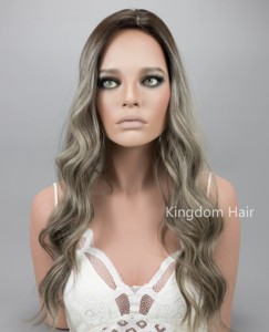 Topper per Capelli Europei Remy di Alta Qualità, Base in Seta 8x8, Chiusura Biondo Cenere 4x4, Completamente Annodato a Mano, Top in Seta per Donne - Product Image 3
