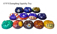 Jouet Squishy en forme de Boulette Vapeur à Remontée Lente, Motif Drapeau National, Anti-Stress, en PU, pour Cadeaux d'Anniversaire pour Enfants