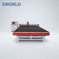 Automático 360 °   Mesa de corte con posicionamiento de cabezal de corte para el procesamiento de vidrio en pequeños lotes, ideal para vidrio de muebles y espejos.