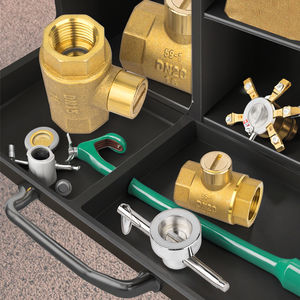 Shanghai Lianggong 1 pouce DN20 manuel haute température chauffage robinet à boisseau sphérique antivol serrure magnétique 4/<span class=keywords><strong>6</strong></span> Points compteur d'eau en cuivre - Product Image 4