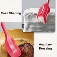 Étui de cuisine pour pâtisserie, ustensile de cuisine anti-dérapant, grattoir à crème de gâteau suspendable et souple, outil rés