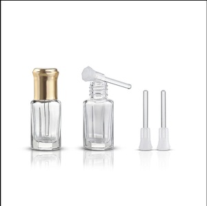 Flacon d'huile essentielle octogonal <span class=keywords><strong>de</strong></span> 3 ml, 6 ml, 10 ml, 12 ml, accessoires, bâtonnet en verre et bâtonnet compte-gouttes, anti-fuite, portable, en vente - Product Image 1
