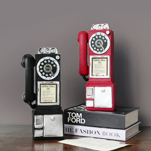 Adornos de Resina con Forma de <span class=keywords><strong>Teléfono</strong></span> Antiguo y Desgastado, Artesanías, Amuletos, Artículos de Decoración para el Hogar - Product Image 1