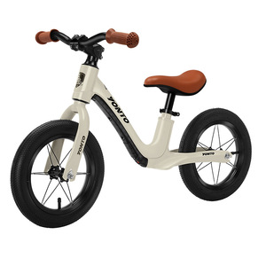 Bicicleta de Equilibrio para Niños YONTO de 12 Pulgadas, Color Blanco Hueso, Unisex, de 3 a 6 Años, Diseño sin Pedales - Product Image 2