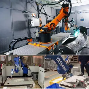 Lengan Robot Las Industri Otomatis 6 Poros, Mesin Las Laser Serat Robot